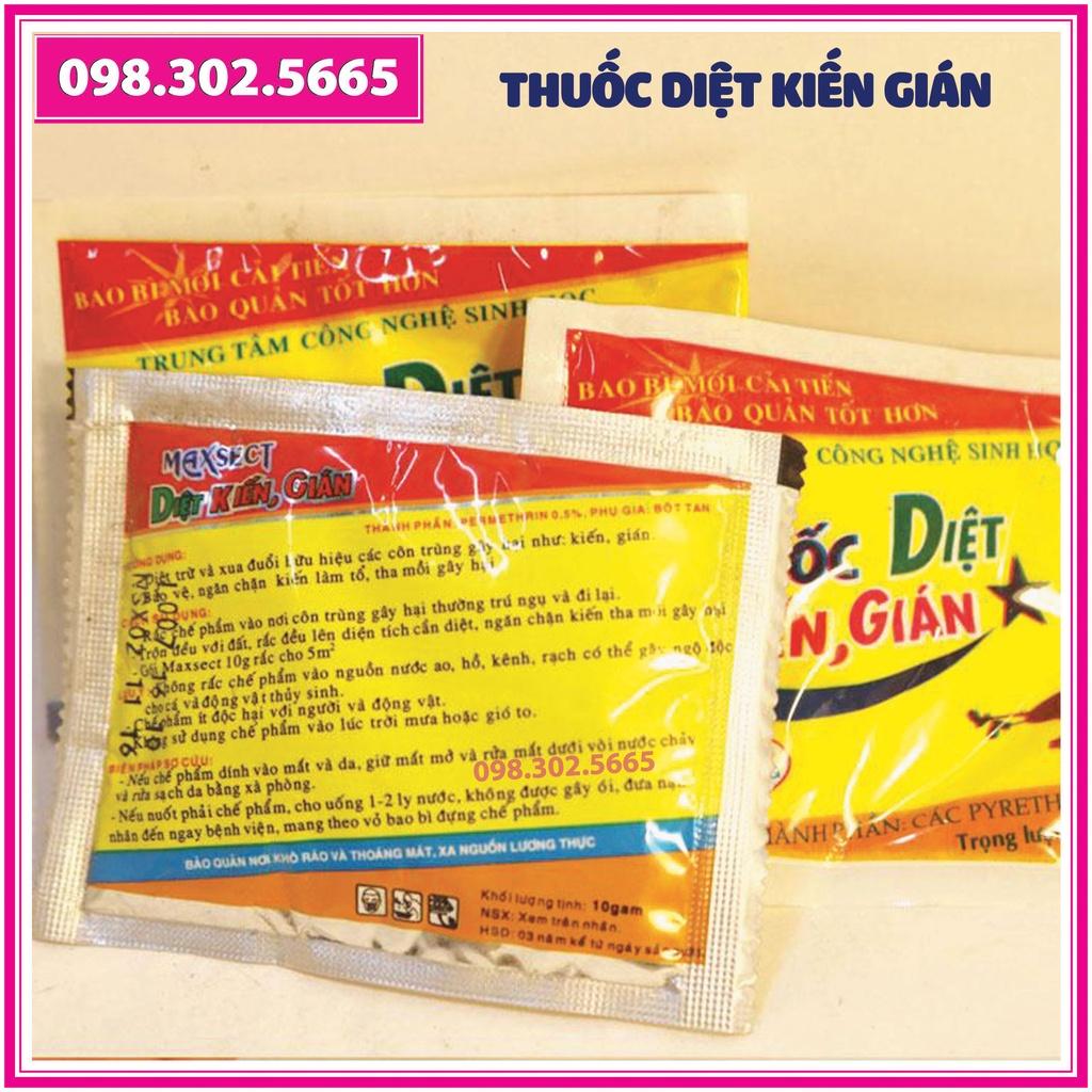 10 gói Chế phẩm sinh học diệt kiến, gián - Chuyên diệt kiến, ruồi, gián, bọ chét, rệp giường...