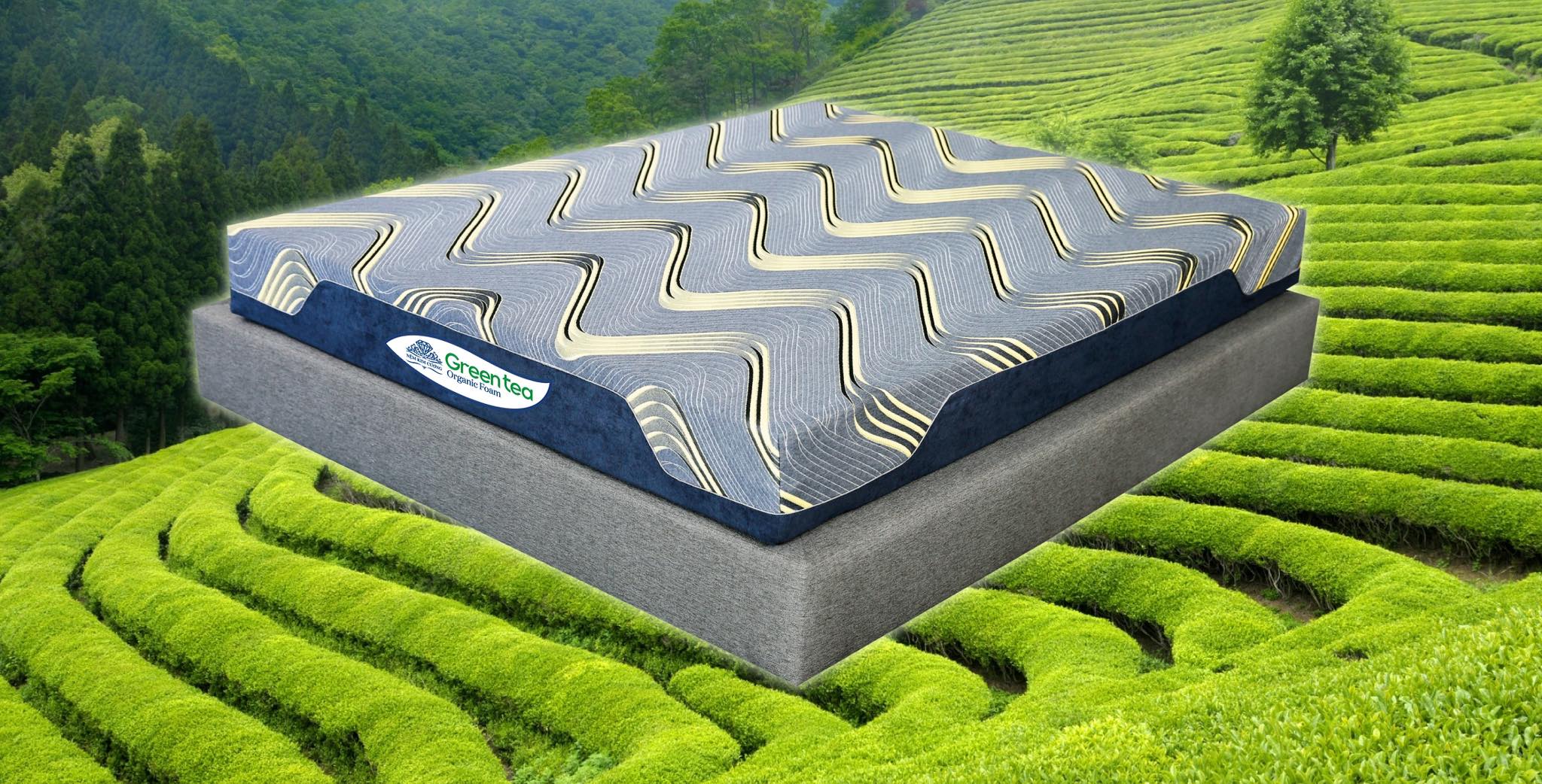 Nệm Foam Kim Cương - GREEN TEA 5 ZONE - Tinh hoa công nghệ Nhật