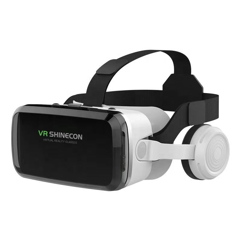 Kính Thực Tế Ảo Bluetooth Hỗ Trợ Màn Hình 6.5inch Có Tai Nghe VR Shinecon G04BS - Hàng Chính Hãng