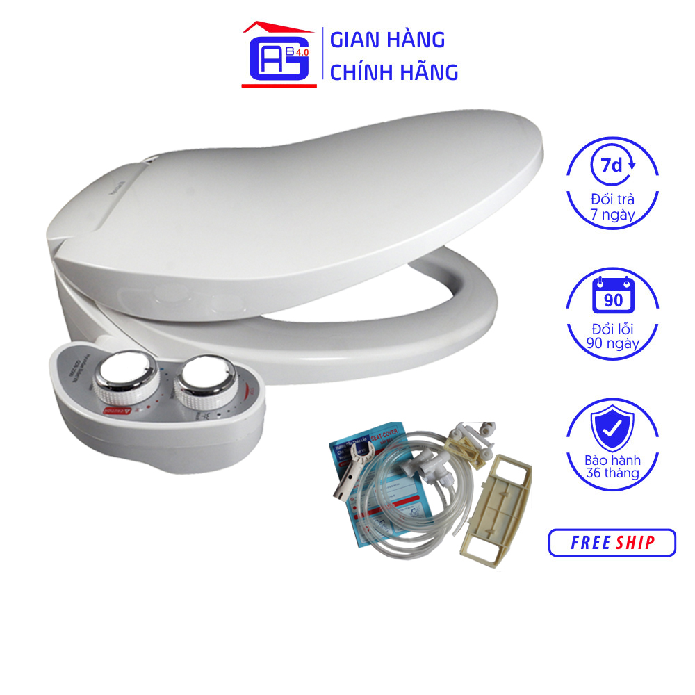 Thiết Bị Vệ Sinh Hyundae Bidet GDB-2000 Hai Vòi Rửa Vệ Sinh Thông Minh Sử Dụng Nước Nóng Lạnh Tiết Kiệm Giấy Vệ Sinh Kèm Nắp Bệt