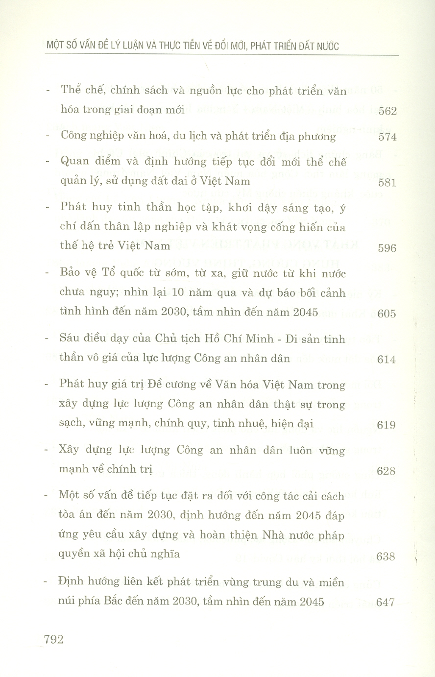 Một số vấn đề lý luận và thực tiễn về đổi mới phát triển đất nước (bản in 2023)