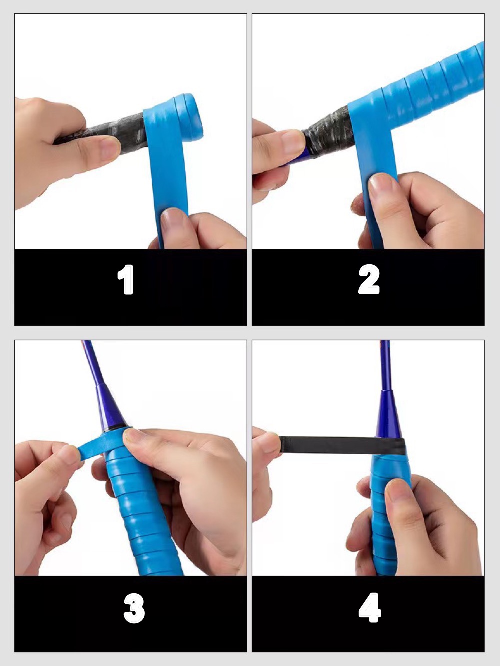Cuốn Cán Vợt PU Regail Dây Trơn Chống Trượt Thấm Hút Mồ Hôi GRIP-008U