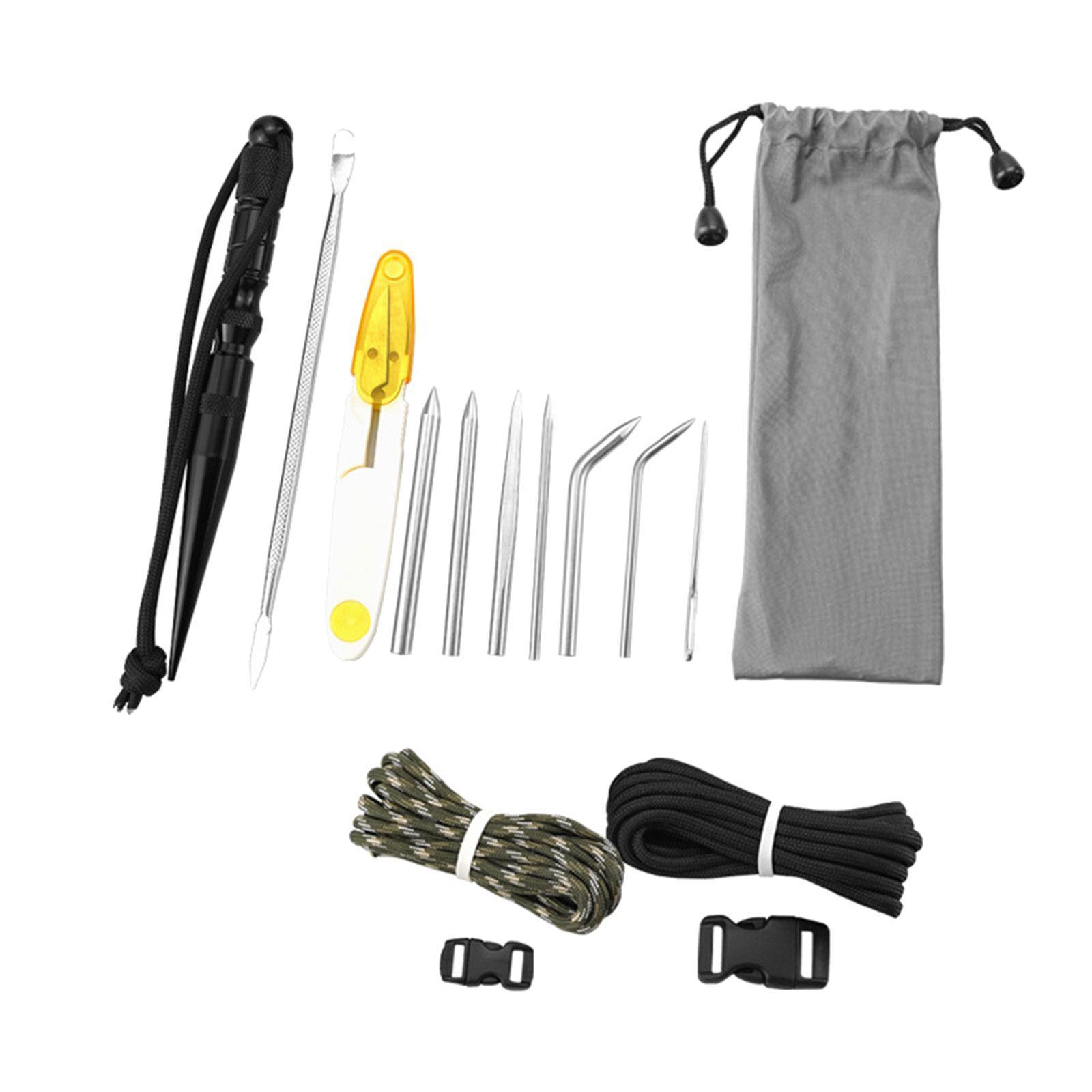 15x Fid for Paracord Work Stainless Steel Paracord Stitching Set