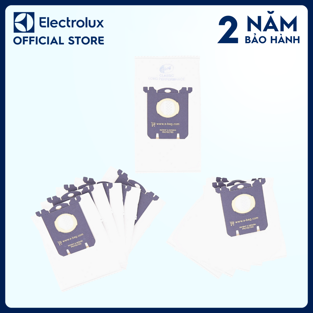 Túi chứa bụi Electrolux E201M, cho hiệu quả tối đa, Tương thích với sản phẩm: ZEQ6530