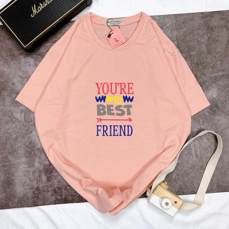 Áo Thun Tay Ngắn UNISEX Best Friend - Hình chụp thật