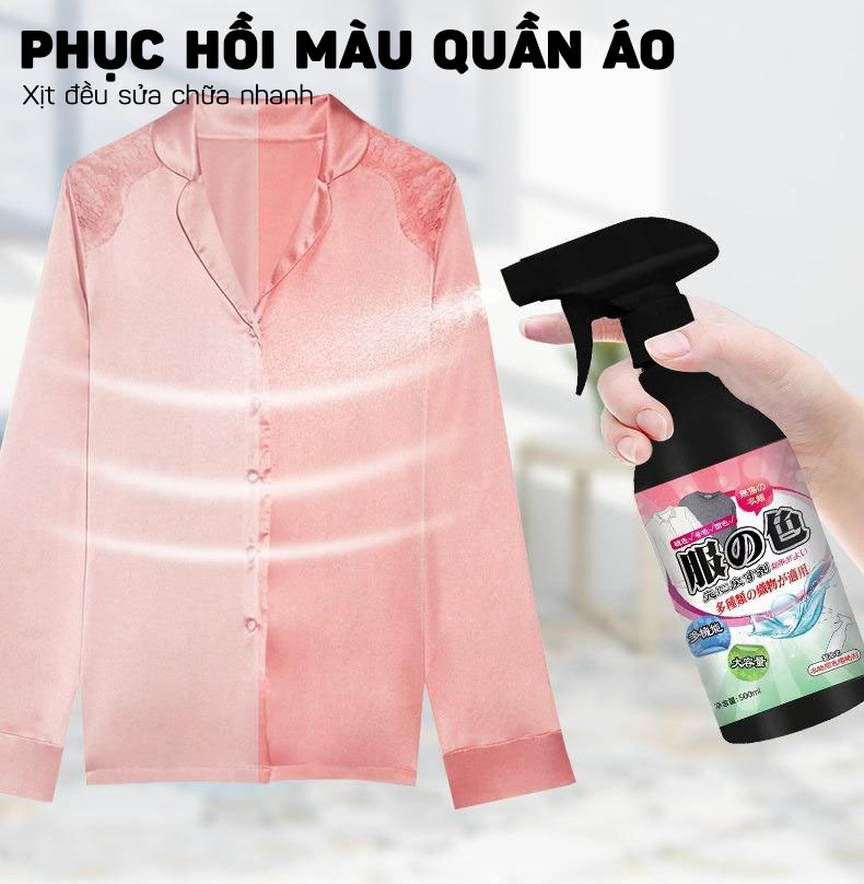 (HÀNG NHẬT BẢN) Dung Dịch Phục Hồi Và Chống Phai Màu Quần Áo Cao Cấp 500ML - Hàng Nhập Khẩu