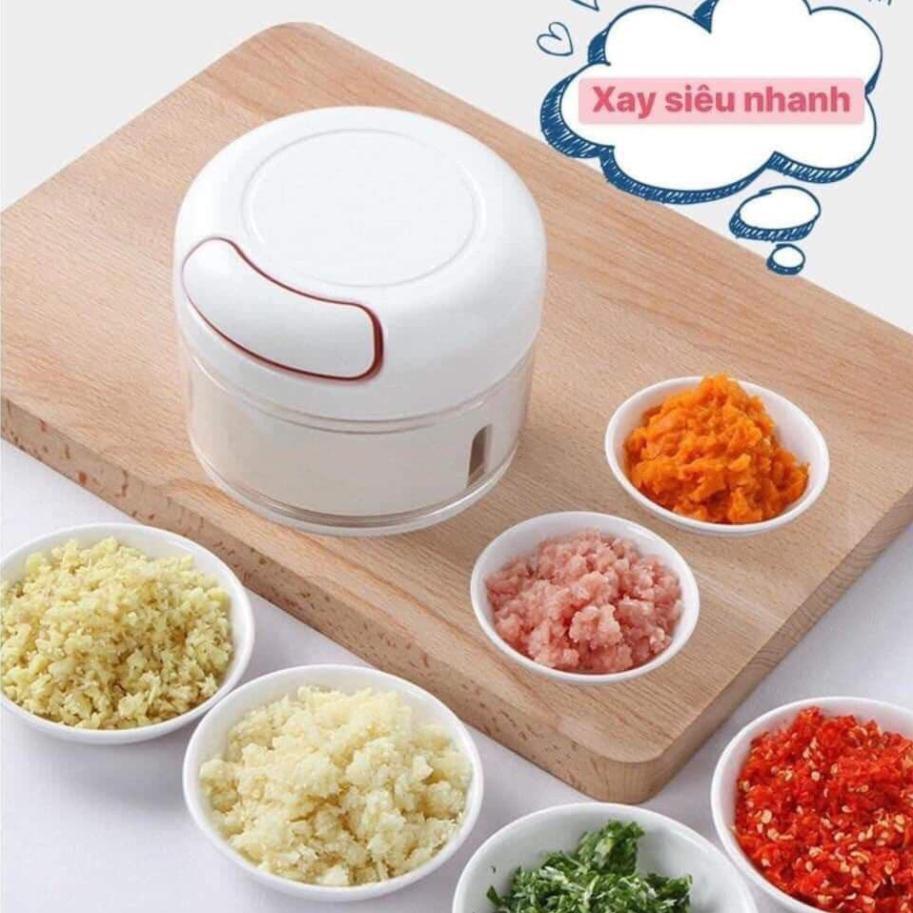 Xay tỏi ớt mini kéo tay Mini Food Chopper, máy xay thịt thực phẩm 588