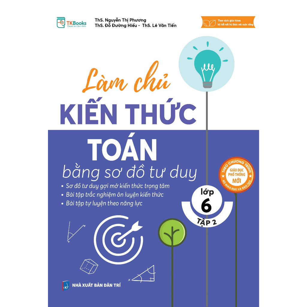 Sách - Làm chủ kiến thức toán bằng sơ đồ tư duy lớp 6  - MC