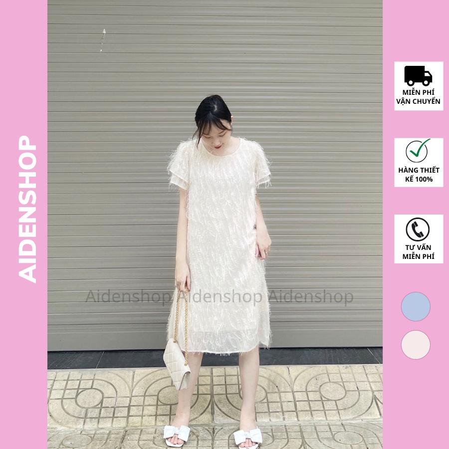 Váy bầu dự tiệc xinh thiết kế Aidenshop đầm bầu thời trang suông ren sang chảnh