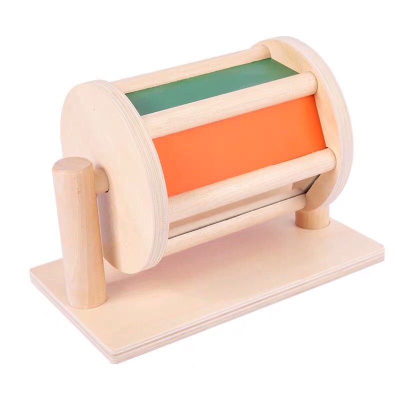 Giáo cụ Montessori cho bé 0-3 tuổi: Trống Xoay Cầu Vồng