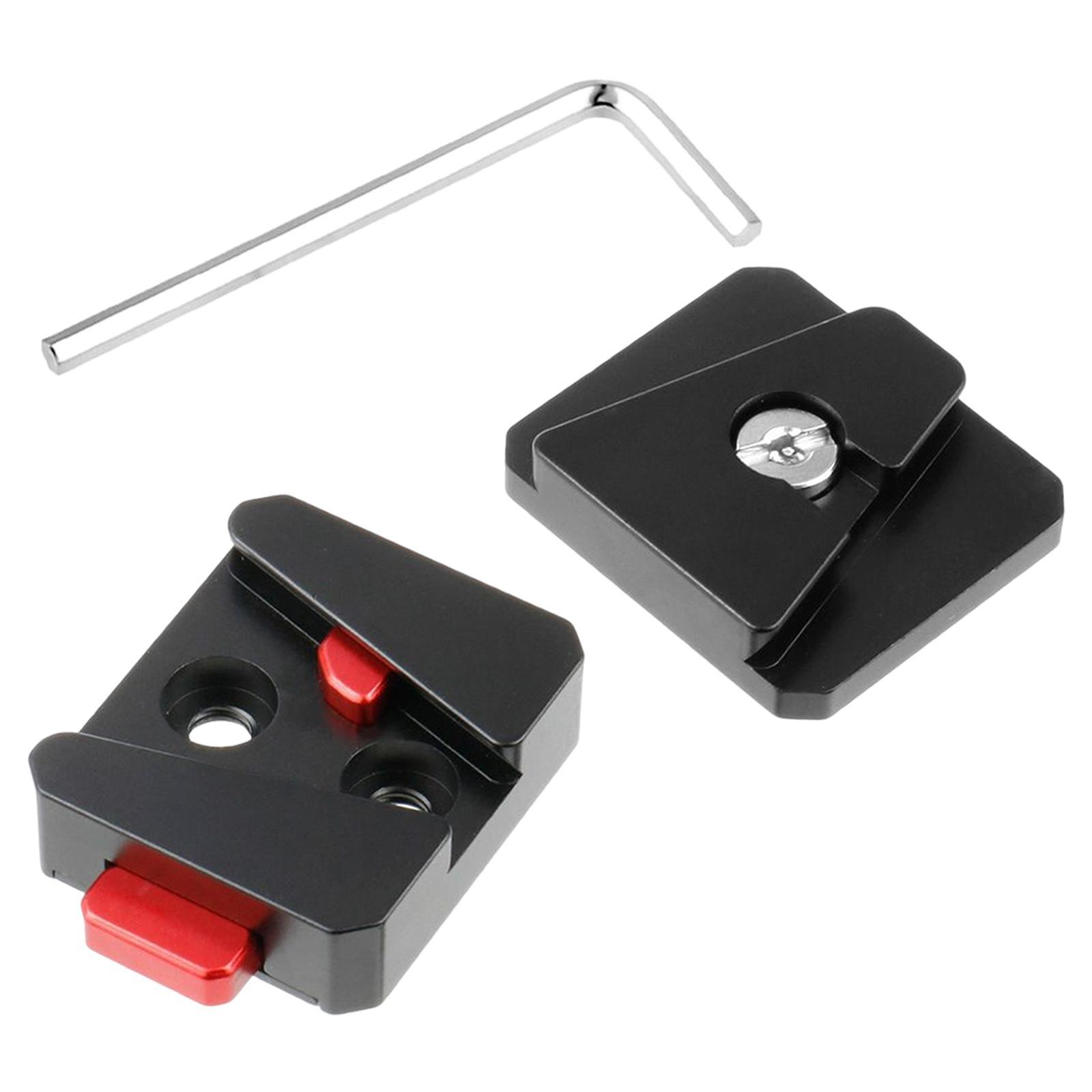 Mini V Mount Quick Release Plate Portable Anti Slip Lightweight V Lock Plate for Slr Camera