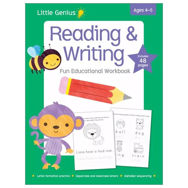 Little Genius Reading &amp; Writing Fun Educational Workbook