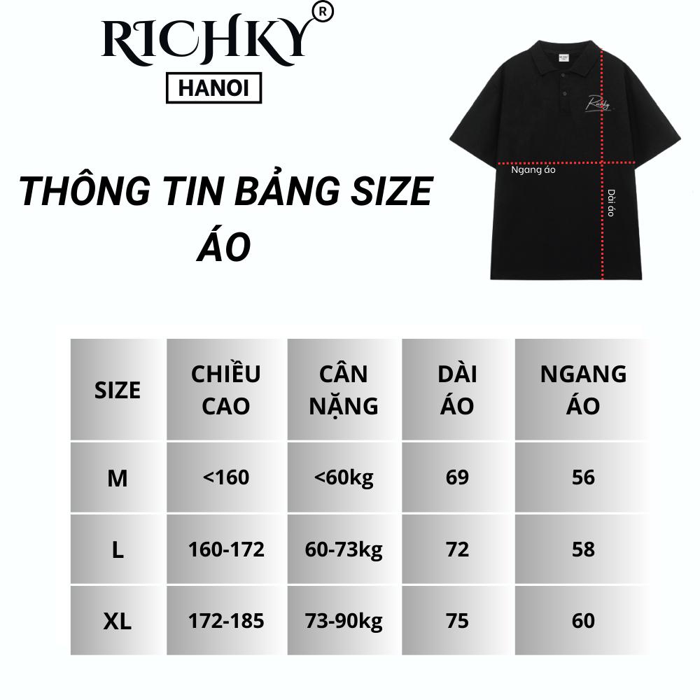 Áo Polo Unisex Richky Luxury Basic Polo Trắng – RKO3