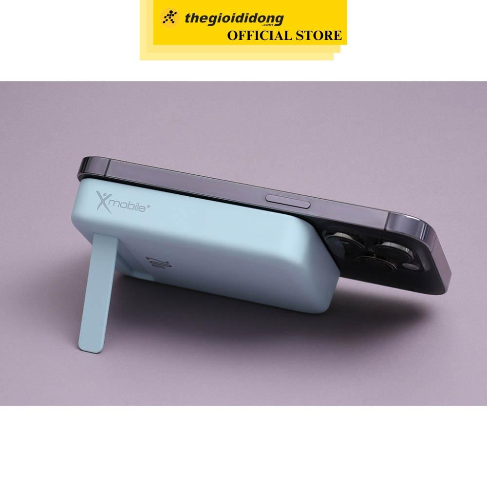 Pin sạc dự phòng Polymer 10000mAh không dây Magnetic Type C PD 20W Xmobile T156 - Hàng Chính Hãng