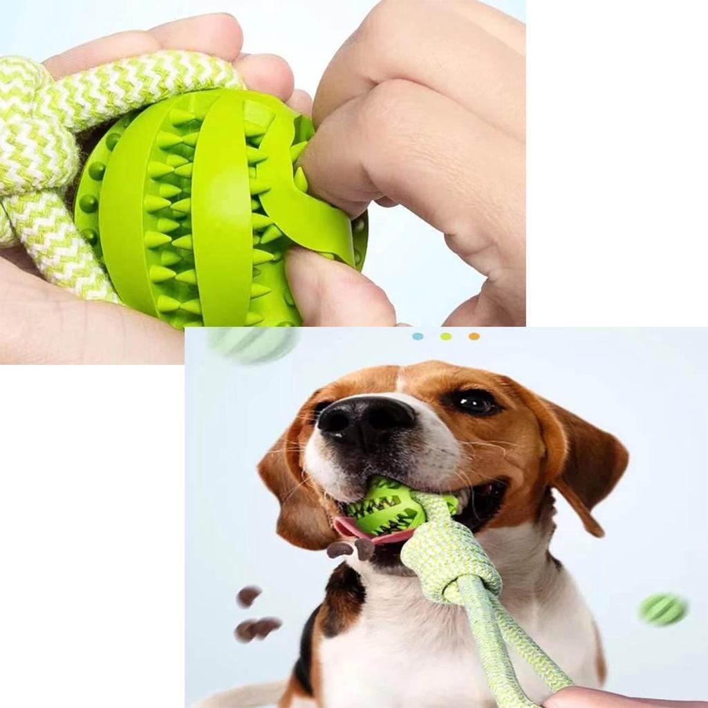 Đồ chơi nhai gặm hình quả bóng thắt dây thừng cotton cho thú cưng