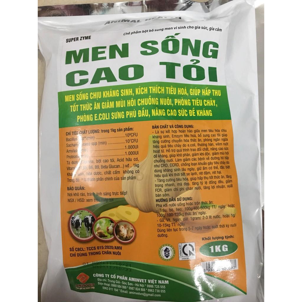 Men sống cao tỏi - chỉ dùng trong thú y (1kg/gói)