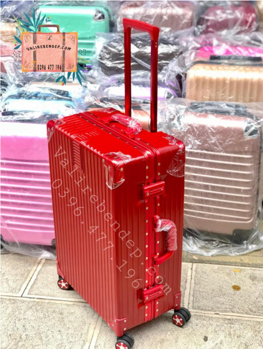 Vali kéo du lịch RIMOWA khung nhôm khóa sập TSA chống trộm, chống bể vỡ size 24 hành lý ký gửi