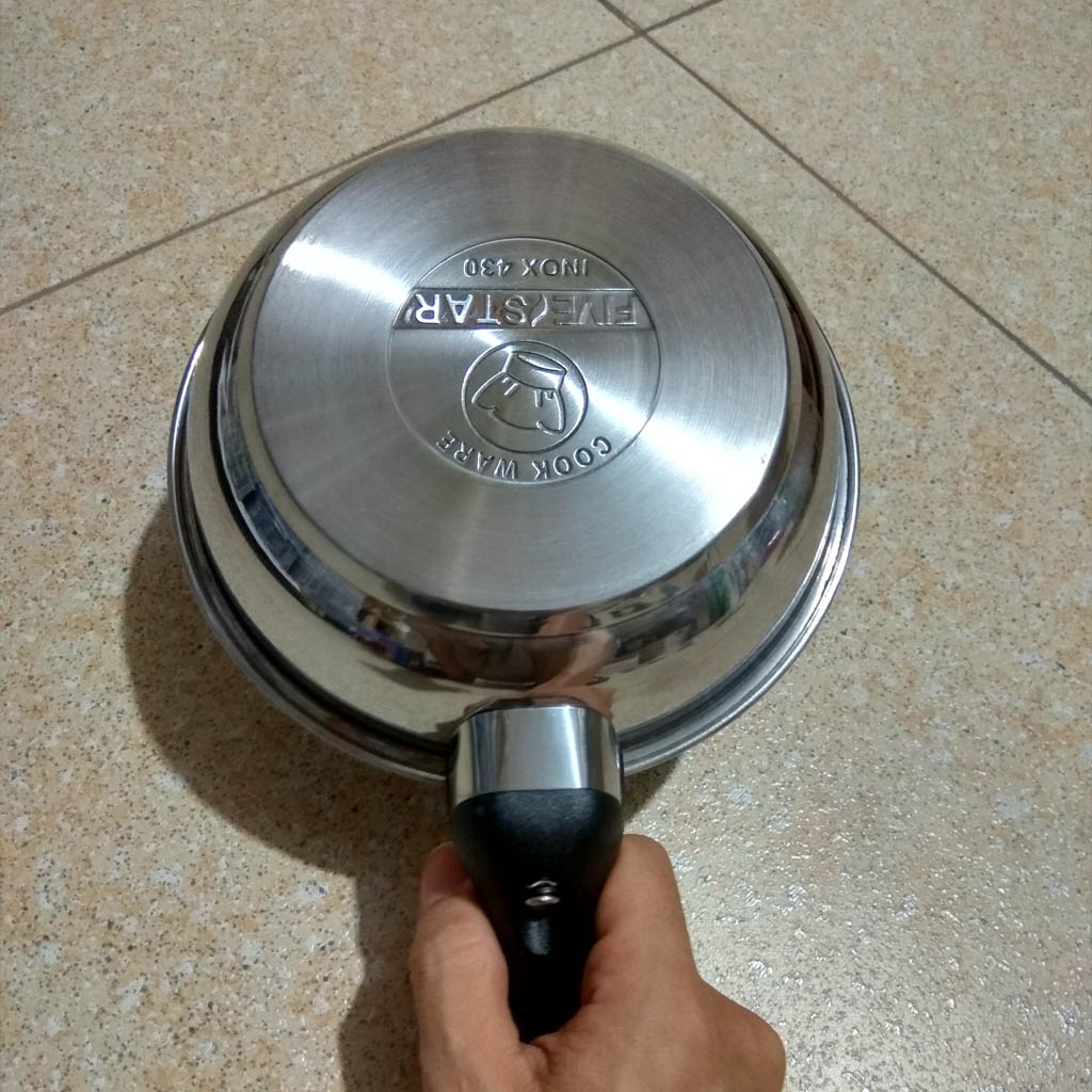 Chảo chống dính Inox 3 đáy Fivestar dùng bếp từ