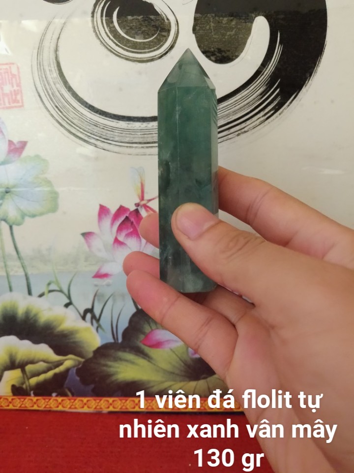 Trụ Đá Flourite Tự Nhiên Màu Xanh, Đá Thanh Tẩy Giúp Hỗ Trợ Reiki, Thiền Định, Sưu Tầm, Chặn Giấy