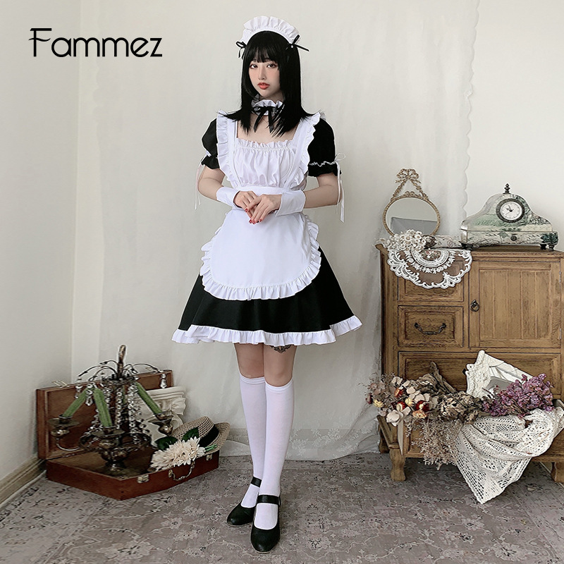 Đồ hóa trang bộ váy cosplay hầu gái Nhật bản