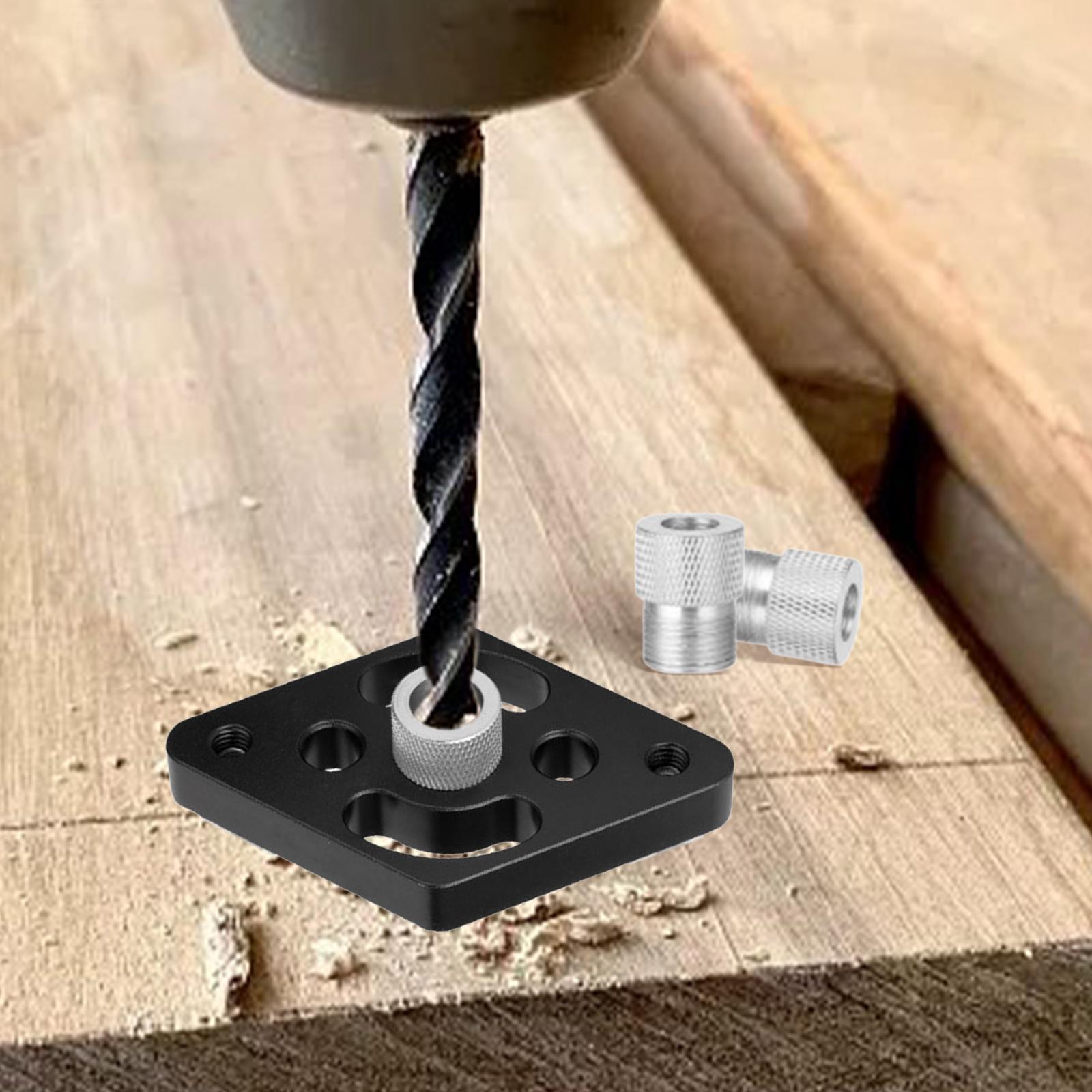 3-in-1 Vertical Pocket Hole Jig Woodworking Drilling Locator Dowel Jig Kit Drill Guide Tool