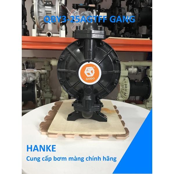 Máy bơm màng khí nén thân gang, GODO QBY3-25AGTFF