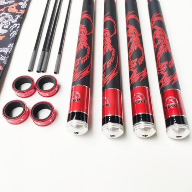 Cần câu tay xích long 6H catbon tặng ngọn phụ 360