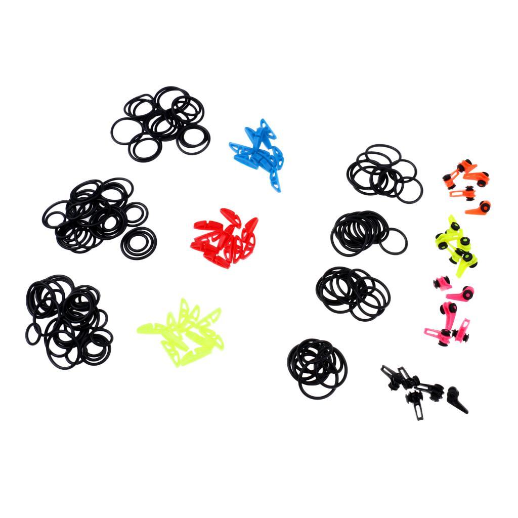 50 Pieces Plastic Hook Keeper Fishing Lure Hook Keeper Tool Hanging Baits Accessories Small Size Bright Color