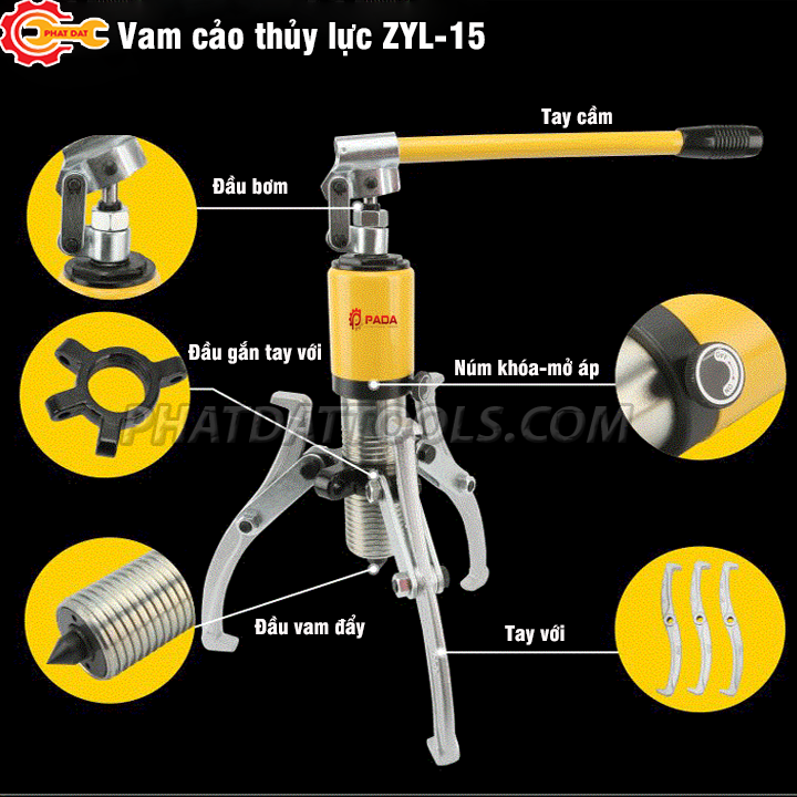 Vam/Cảo thủy lực ZYL15 - Bảo hành 6 tháng