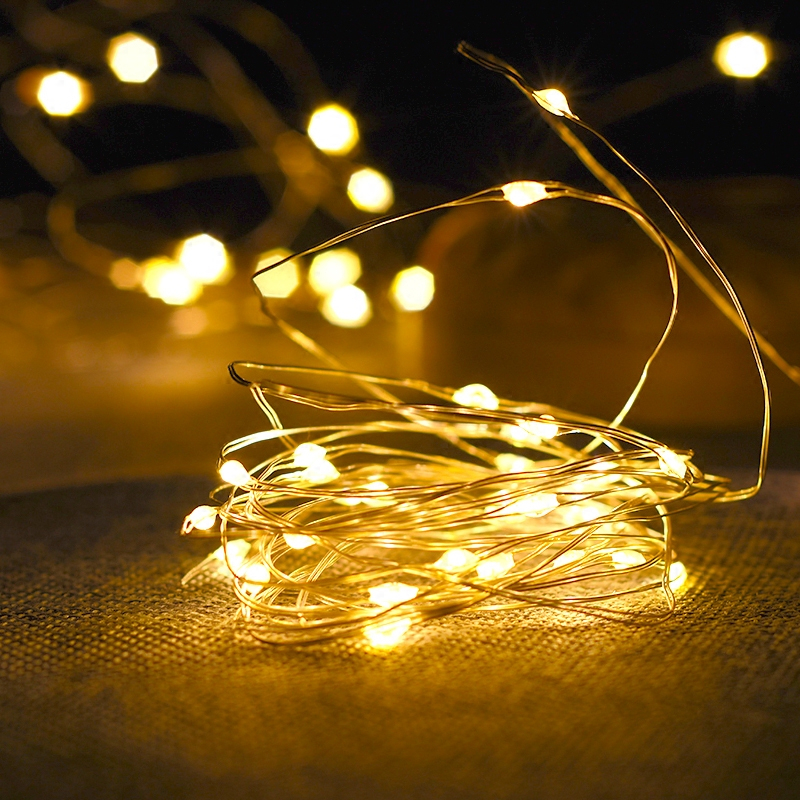 Dây đèn Fairy Light đom đóm chipsbling 2 mét dùng pin CR2032