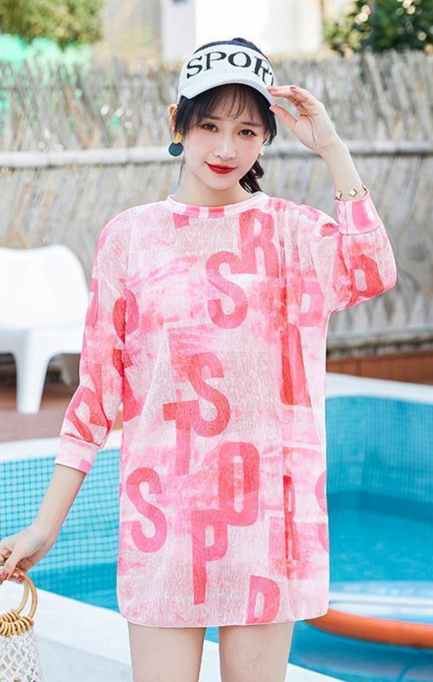 Bộ đồ bơi bikini nữ 2 mảnh kín đáo đi tắm biển tôn dáng giấu bụng dài tay che nắng , đi tập yoga, đi tập gym tay dài