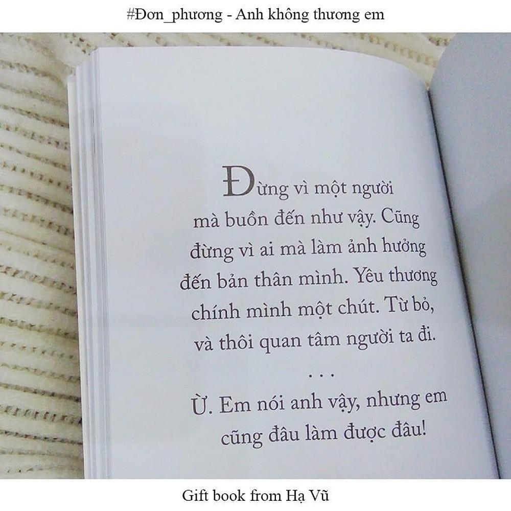 Sách - Đơn Phương - Anh Không Thương Em (Tái Bản 2021)