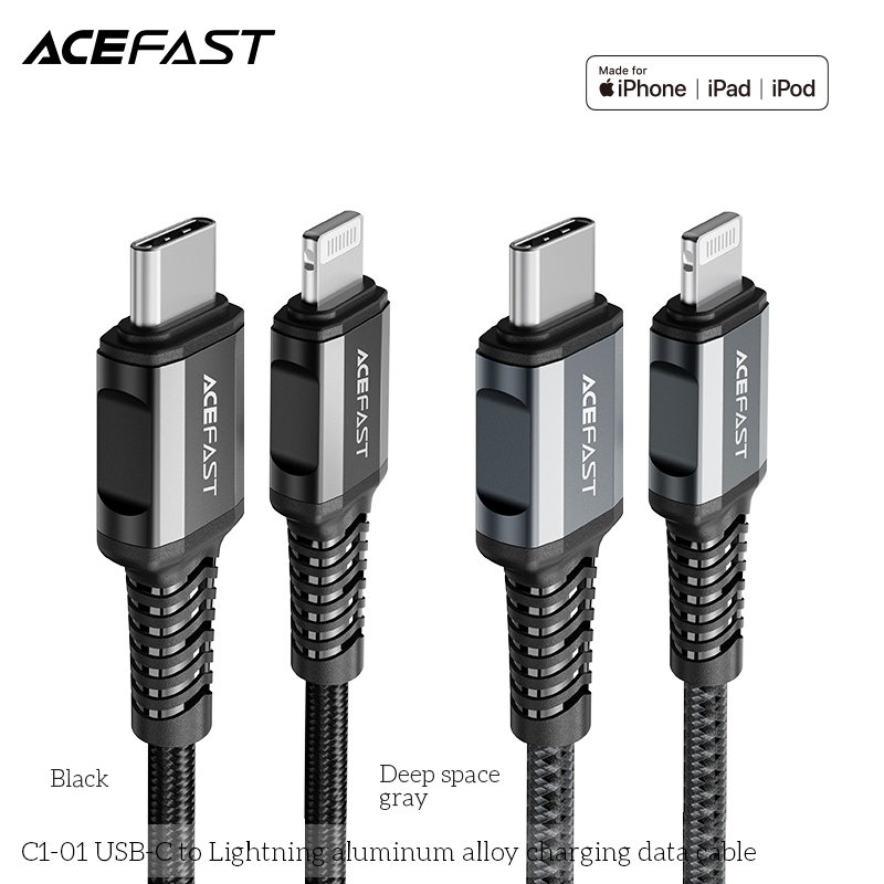 Cáp Acefast Type C to Light.ning - C1-01 Hàng chính hãng Acefast