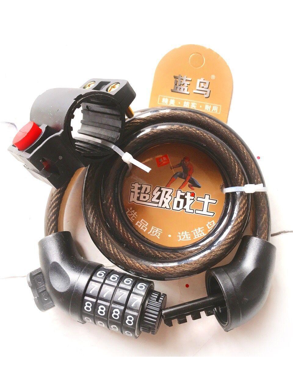 Đảm bảo chất lượng khóa tổ hợp khóa xe đạp khóa tổ hợp 4 số khóa chống trộm xe đạp leo núi khóa xích khóa xe máy điện khóa dây