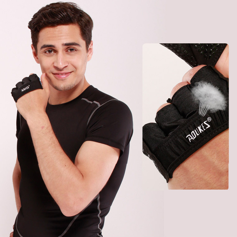 Găng tay tập gym Aolikes 4 ngón Unisex HS-111 Sportslink