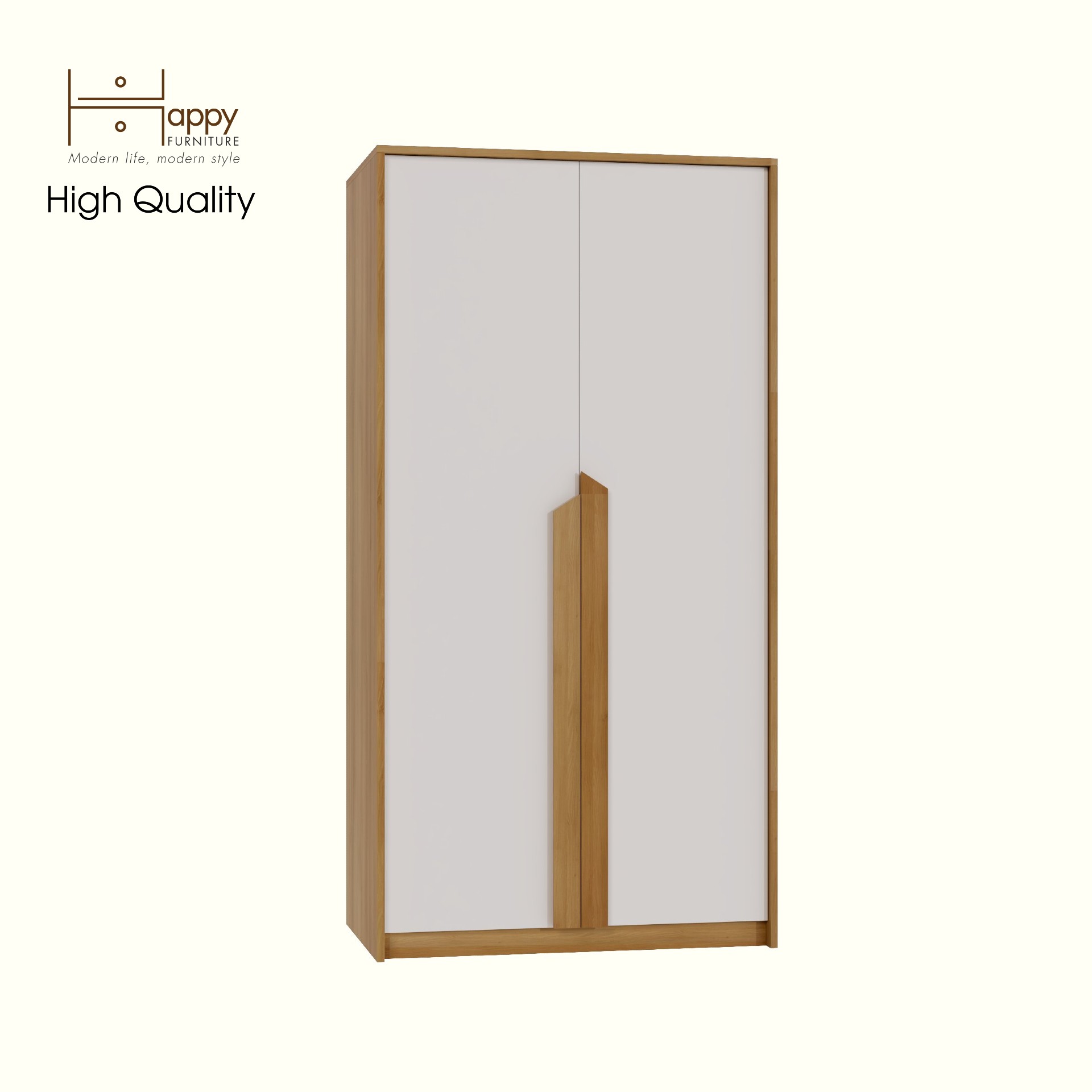 [Happy Home Furniture] PONIX, Tủ quần áo 2 cánh mở, 90cm x 54cm x 176cm ( DxRxC), TCM_113