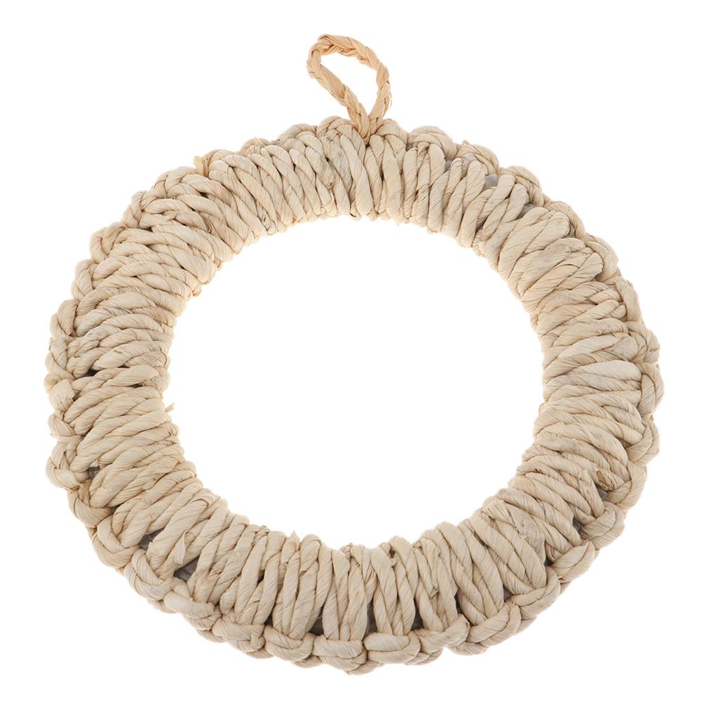 Natural Corn Straw Braided Pot Holder Mat Coaster Woven Placemat 5.9inch