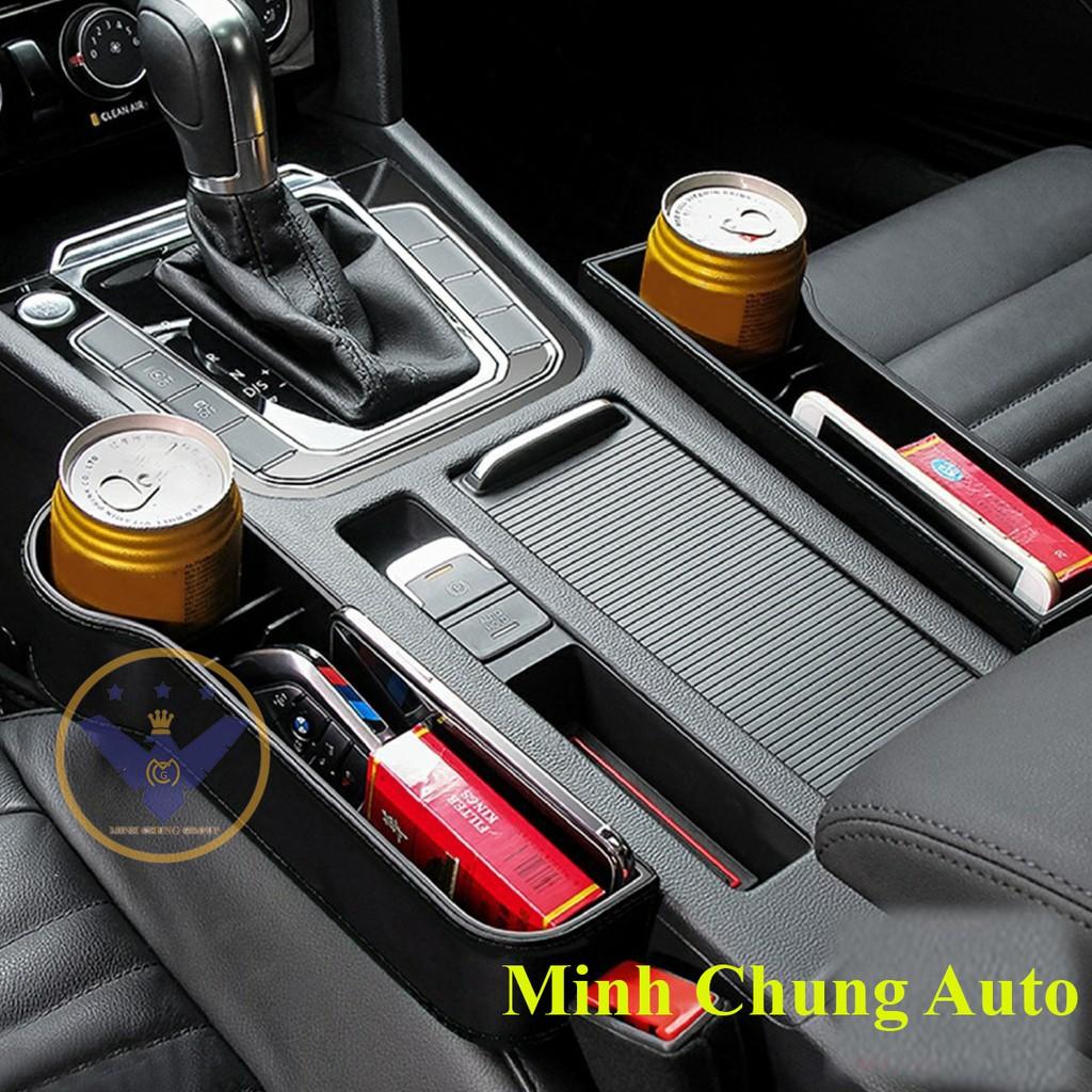 Khay đựng đồ cho ghế xe hơi bọc da đa năng
