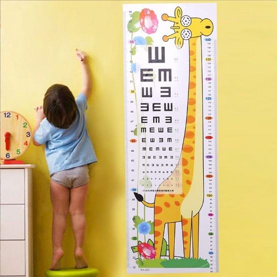 Thước đo chiều cao, decal dán tường cho bé hình các con vật cực dễ thương Như Trang Plaza