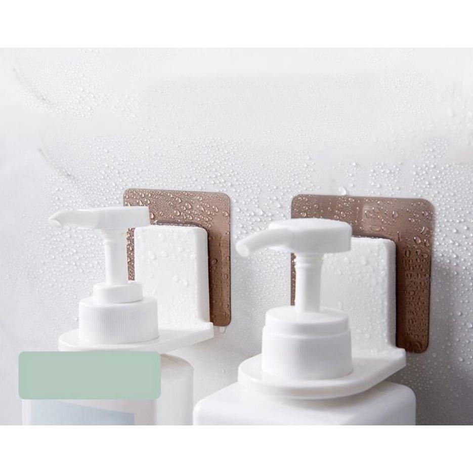 Móc treo dầu gội đầu, móc treo chai sữa tắm dán tường nhà tắm siêu chắc Duashop