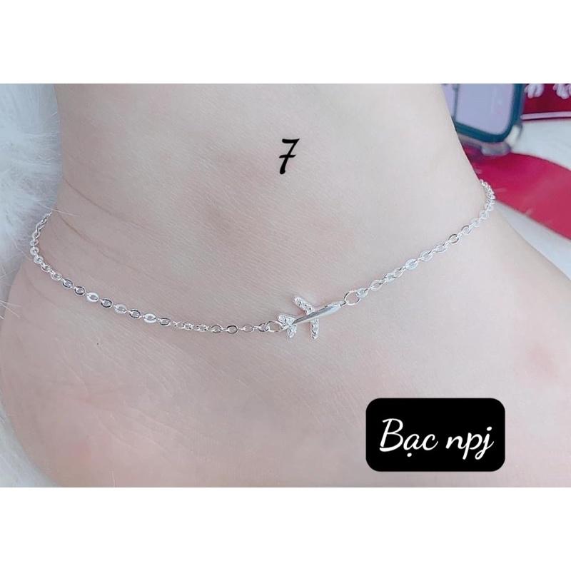 Lắc chân nữ, Mẫu lắc chân Bạc Ta ️ SIÊU HOT ️ cho nữ - Bạc Npj