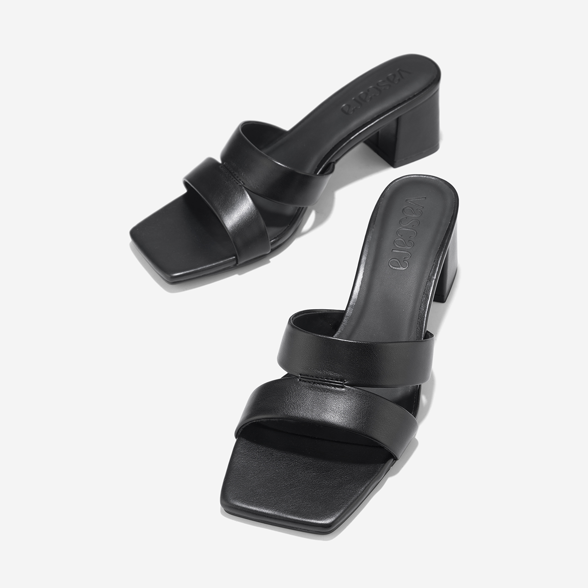Guốc Mules Mũi Vuông Quai Cut-Out - GNN 0213