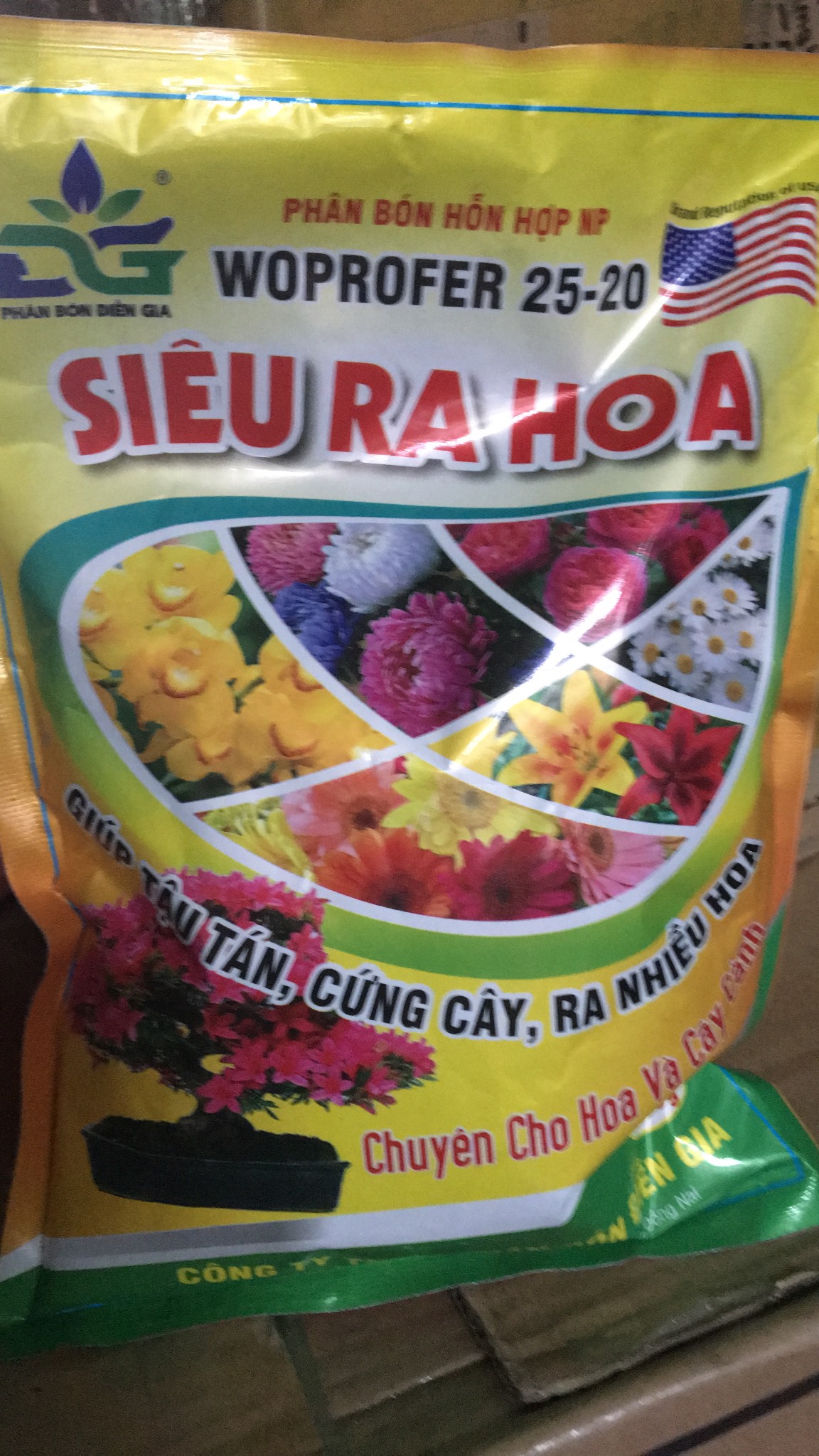 Phân bón Woprofer Siêu ra hoa 25-20 gói 700gr