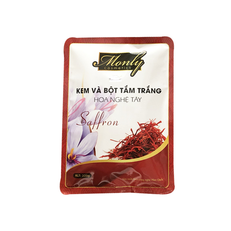 Kem và bột tắm trắng Saffron - Monly chính hãng