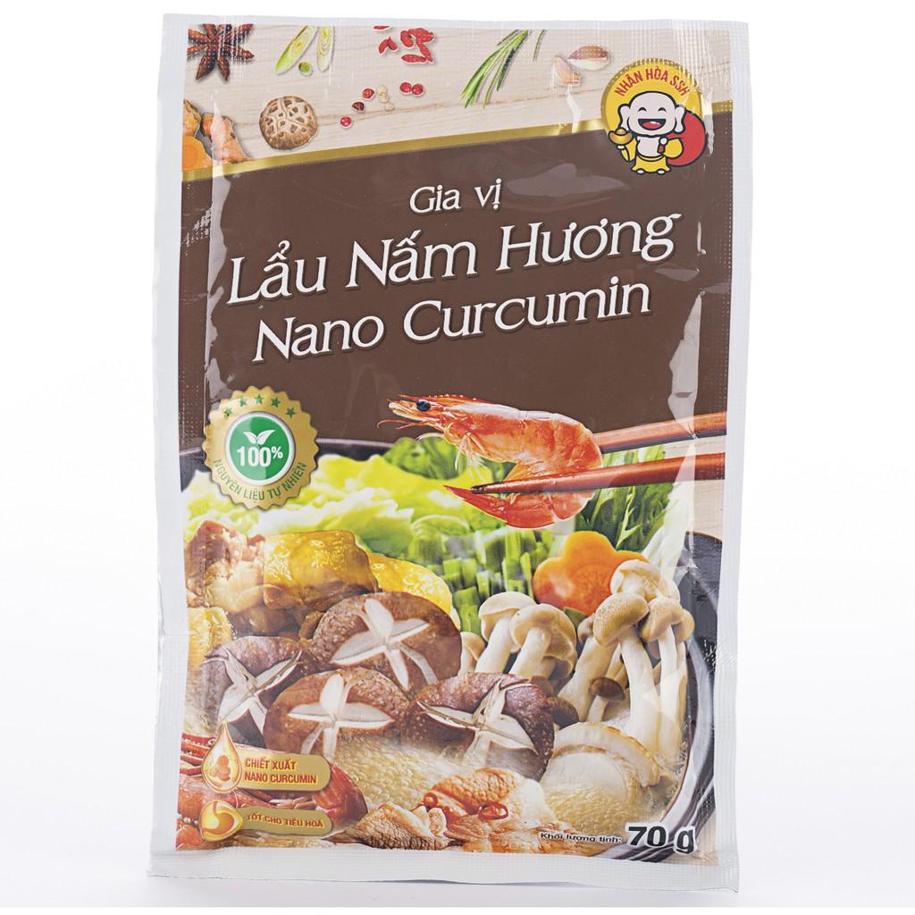 Lẩu nấm hương Nano Curcumin 70g - Hàng chính hãng