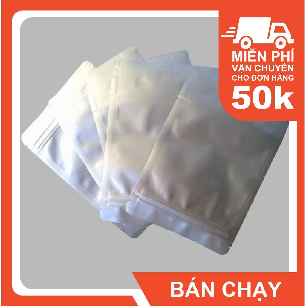 1Kg TÚI ZIPPER 2 MẶT BẠC