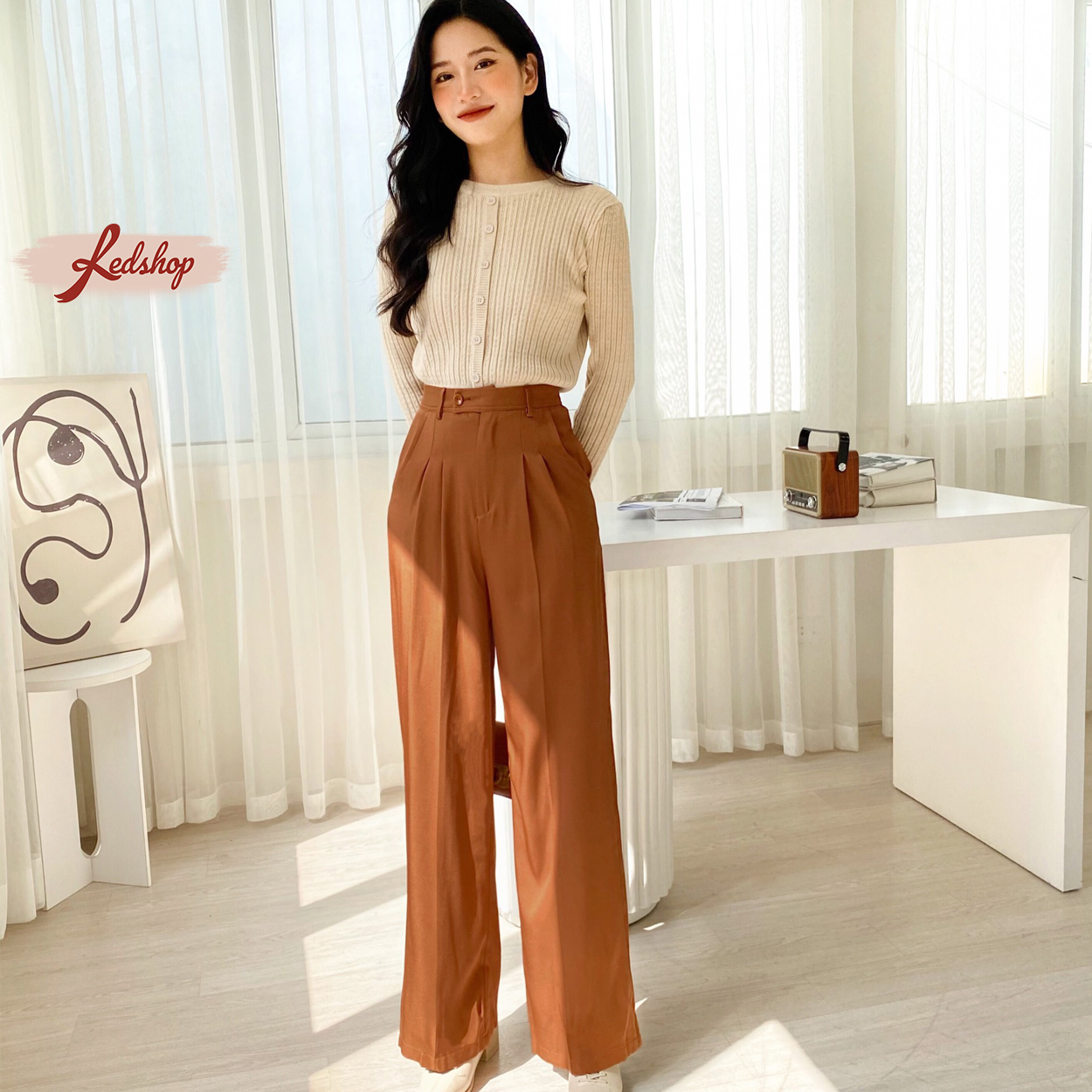 Áo len nữ sọc dọc phong cách Hàn Quốc Red Shop 29989