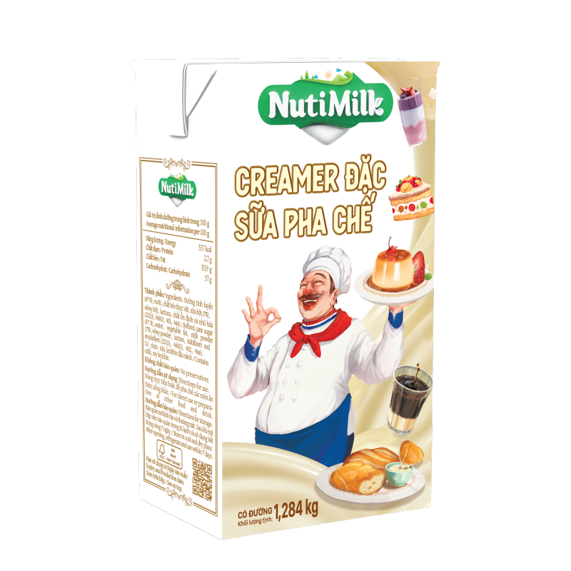 Creamer đặc có đường Nuti (Xanh lá) Hộp 1,284 kg SDX03TI NUTIFOOD