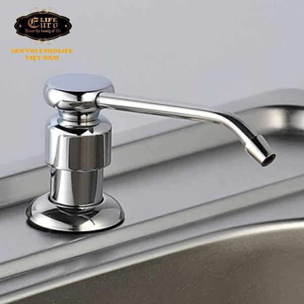 Chậu rửa chén Inox Eurolife C8 + Vòi rửa chén nóng lạnh EurolifeEL-T007 + Bình xịt nước rửa chén