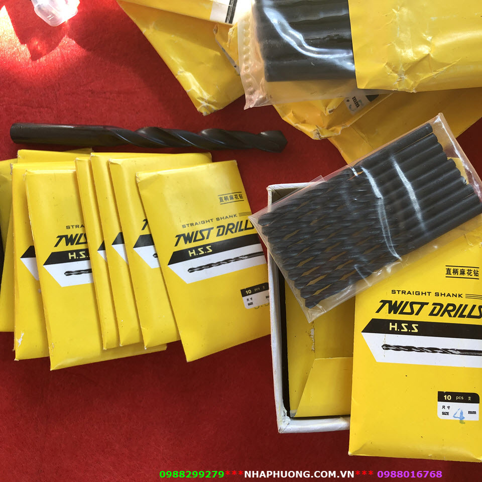 COMBO 10 Mũi Khoan Đen Ø6 - Ø9,5